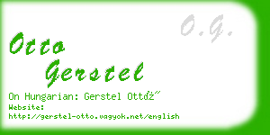 otto gerstel business card